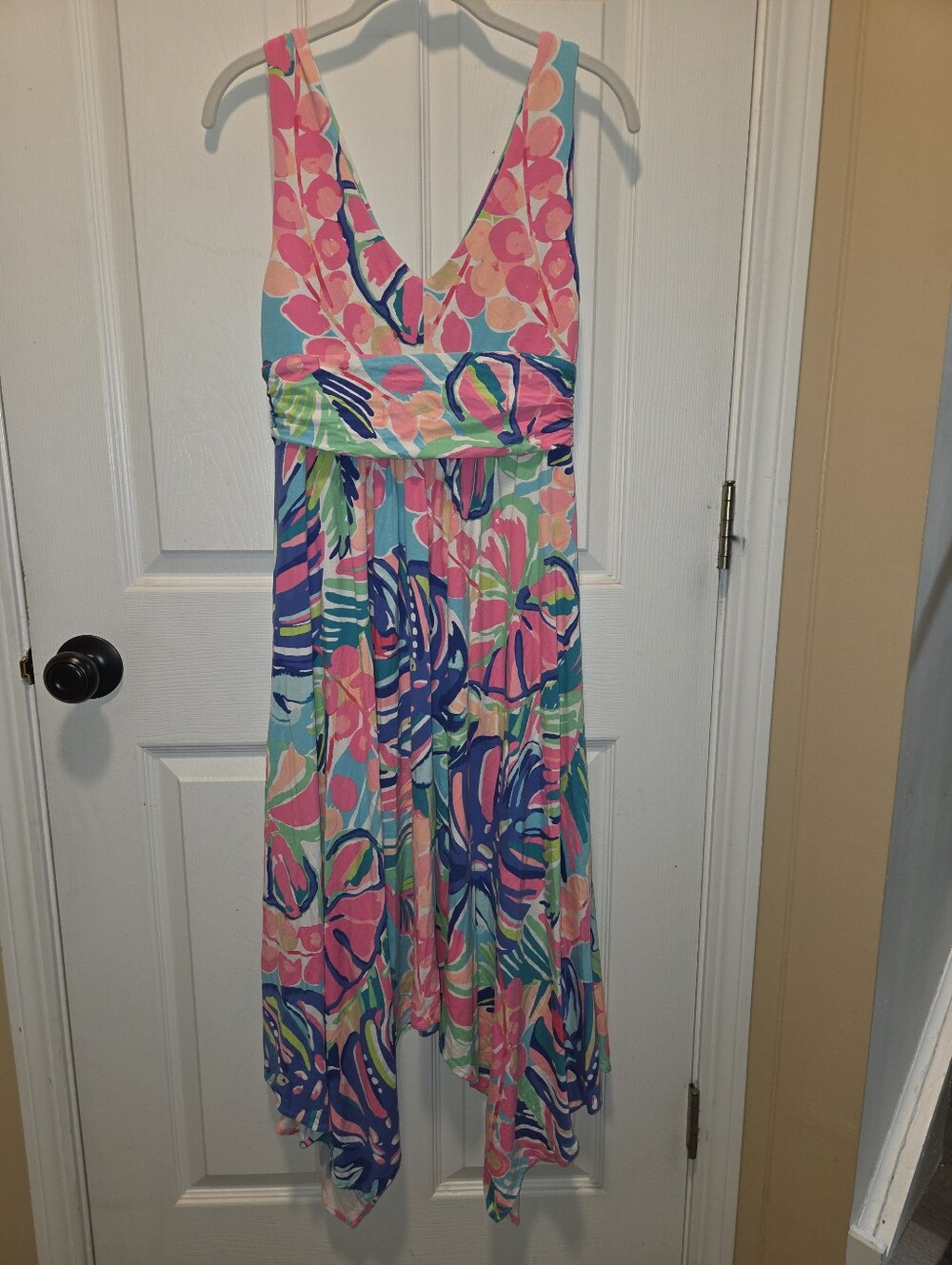 Lilly Pulitzer Sloane Asymmetrical Midi Dress Medium - Picture 3 of 3